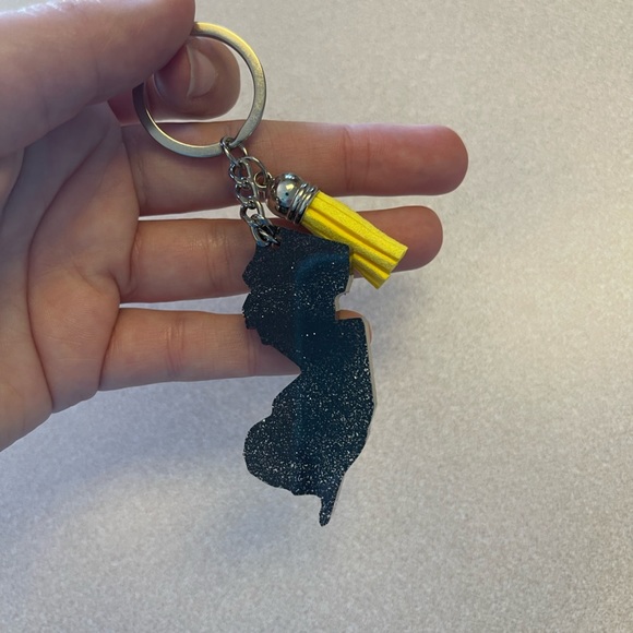 🎉🎉HP🎉🎉 Handmade U.S. State Keychain - New Jersey - Picture 2 of 6